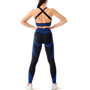 ชุดออกกำลังกายในยิมสำหรับผู้หญิงชุดโยคะสำหรับออกกำลังกายฟิตเนสฟิตเนสโลโก้ตามสั่ง - Product Image 2