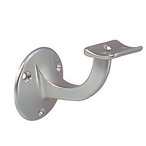 Soporte Curvo para Pasamanos DENI con Placa de Pared de 53 mm de Diámetro, Acero Inoxidable con Acabado Mate, Dispositivo de Asistencia - Product Image 1