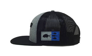 Casquette Trucker Personnalisée en Gros avec Patch, Casquette en Maille Heather, Bande Imprimée Intérieure, Logo Latéral, Visière Inférieure Contrastante, Casquette Snapback - Product Image 4