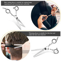 Nouveau Kit de ciseaux de coiffeur de coiffure à usage domestique 4 pièces ciseaux de coupe de cheveux ensemble de coupe de cheveux de coiffeur