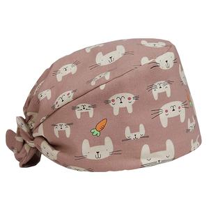 Chapeau d'infirmière de dessin animé pour femme de haute qualité, réglable, en coton pur, imprimé chirurgical, chapeaux de chirurgie pour infirmières, médecins, bonnets médicaux - Product Image 1
