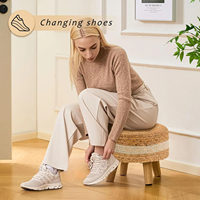 Jacinthe d'eau Pouf rond Patio Repose-pieds Décoration de la maison Matériaux naturels Écologique Fabriqué au Vietnam Durable Vente en gros