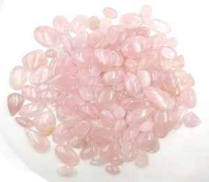 Piedra preciosa de cuarzo rosa, lote de cabujones sueltos de cuarzo rosa natural, hermosa piedra preciosa de cuarzo rosa, cuarzo único para joyería. - Product Image 1