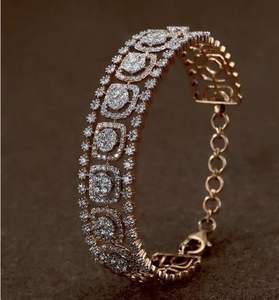 Fine Jewelry for Women with New Elegance and Style Crafted in 14 KT White Gold Lab Grown Diamond and VVS Clarity Bracelets - Product Image 2
