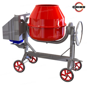 Mezcladoras de hormigón baratas Mini diésel 250L 350L 450L Mezclador de cemento con componente de motor central CHIHO - Product Image 4