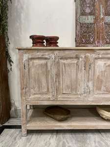 ตู้ไม้สีขาวสไตล์บ้านหรูหราสำหรับห้องครัวและที่เก็บอาหารสำหรับเฟอร์นิเจอร์ห้องนั่งเล่น - Product Image 6