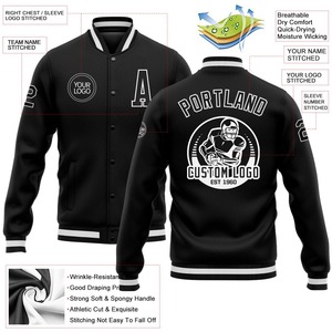 Veste polaire universitaire vintage pour homme 100% coton brodé col en V saison d'hiver Service OEM disponible - Product Image 3