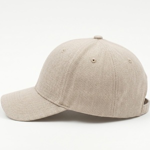 Wholesale Custom Logo Blank Linen Baseball <b>Cap</b> 6 Panel Unstructured Adjustable Dad Hat OEM <b>Plain</b> Cotton <b>Cap</b> for Men Women - Product Image 2