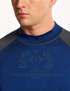 Men's New Arrival Long Sleeve <b>Rash</b> <b>Guard</b> Shirt Simple Plain Solid Color Hot Sale MMA Swim Sportswear for Fishing - Product Image 4