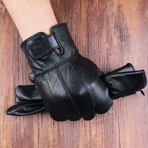 Gants de sécurité personnalisés en cuir de mouton véritable Gants tactiques d'extérieur respirants pour moto et moto Sport - Product Image 2