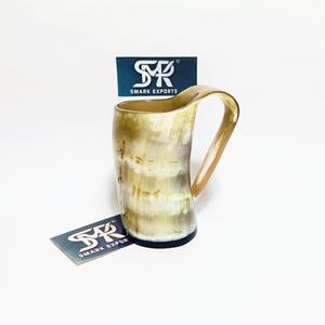 Taza Artesanal de Cuerno de Búfalo Natural Estilo Vikingo Ecológica con Asa, Lujosa para Cerveza, Hidromiel, Cerveza Artesanal, Artículo de Regalo para Fiestas - Product Image 4