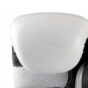 Guantes de Boxeo Profesionales de Alta Calidad, Transpirables, de Cuero Genuino Blanco y Poliéster, Tallas S-3XL, Cierre de Tirón - Product Image 3