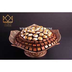 Decoración de mesa antigua, cuenco para servir de Chocolate, bodas y fiestas de cumpleaños, cuenco y plato para servir de Chocolate, venta al por mayor - Product Image 1