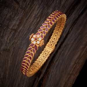Fine Silver Temple Bangle-134126 - Product Image 1