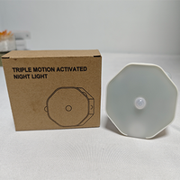 1.5W LED Cabinet Lights PIR + Capteur de lumière 360 Gamme de détection Conception magnétique pour chambre d'enfant