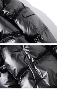 Chaqueta Acolchada de Invierno para Hombre, Estilo Moderno, Brillante, Personalizada, de Poliéster, Chaqueta de Moda 2026 - Product Image 5