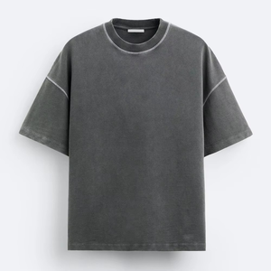 T-shirt à manches courtes de haute qualité pour les hommes T-shirt respirant en gros T-shirt avec logo de taille de couleur personnalisée pour les hommes de grande taille - Product Image 4