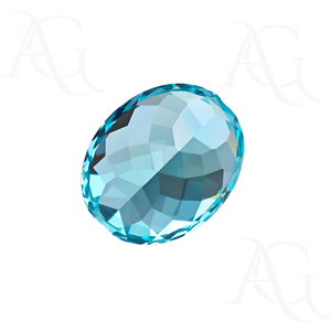 YAG Paraiba รูปไข่อัญมณีสังเคราะห์สีเขียวน้ำเงินแบบเจียระไนเจียระไนขนาด5มม. ถึง30มม. ผลิตในห้องทดลอง - Product Image 2