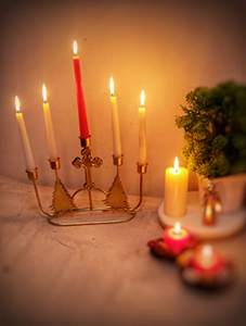 Bystreet Artisans Unique Pine <b>Tree</b> Cross <b>Christmas</b> Decorations Metal Glass Table Top Centerpiece <b>Candle</b> Stand Elegant <b>Christmas</b> - Product Image 2