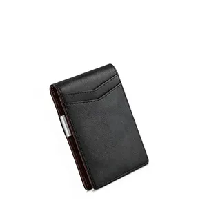 Cartera de Cuero Delgada con Clip para Dinero y Protección RFID para Hombre – Venta al Por Mayor - Product Image 1