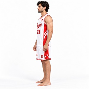 Ensemble de maillots et shorts personnalisés pour équipe de basketball, vêtements de sport respirants à séchage rapide avec service de vente en gros OEM - Product Image 3