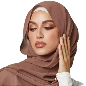 Hiyab de Chifón Suave Premium de Otoño, Logotipo Personalizado, Cuadrado, Ecológico, Transpirable, Antibacteriano, de Secado Rápido, Ligero y Personalizable - Product Image 3