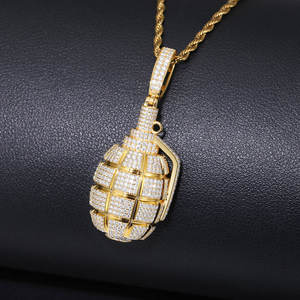 Alta calidad Hip Hop colgante collar Iced Out moda hecho a mano oro VVS Moissanite letra colgante personalizado para hombre - Product Image 4