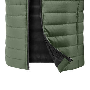 Puffer Vest For Men's Full Zip Up Water Resistant Winter Outwear Sleeveless Stand Collar Warm Winter Puffer <b>Waistcoat</b> - Product Image 5