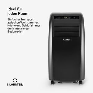 เครื่องปรับอากาศแบบพกพา 10000 BTU สำหรับบ้าน ควบคุมผ่านแอพ WiFi 3 in 1 ระบบทำความเย็น ลดความชื้น และพัดลม สำหรับห้องขนาด 15-25 ตร.ม. 64 เดซิเบล สีดำ - Product Image 4
