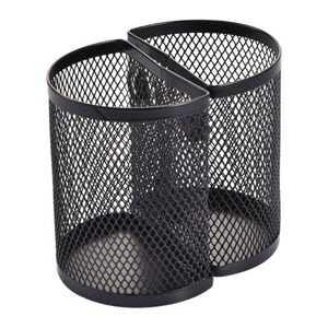 Porte-stylo en métal pour bureau, finition rose, tendance, pour stylo, crayon ou autres articles de papeterie - Product Image 3