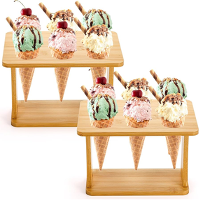 Dessert Table Display <b>Ice</b> <b>Cream</b> Cone Stand Household Ornaments Premium Look Top Quality Product Natural Craft - Product Image 6