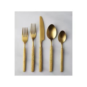 Ensemble de couverts de luxe en acier inoxydable fait main avec polissage miroir et design écologique, compatible lave-vaisselle - Product Image 3