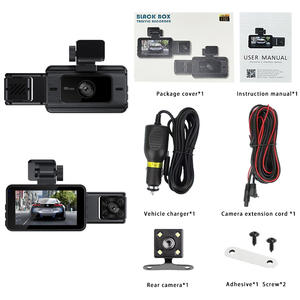 Camera hành trình ô tô Android 3 inch, camera trước và sau 3 kênh 1080p, camera hành trình 4K tự động với bộ nhớ 32GB - Product Image 4