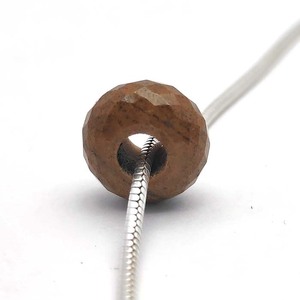 Jaspe amarillo natural 14,5mm Rondelle Big Hole Beads 5mm Drill Gemstone 13,5 Cts cuentas de agujero grande para hacer pulsera al por mayor - Product Image 5