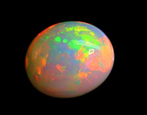 Piedra preciosa de cabujón suelto de ópalo etíope AAA +++-Gemas de ópalo de forma ovalada Welo Play Of Fire-Piedra brillante pulida suave para joyería - Product Image 2