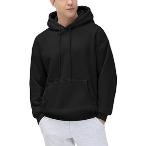 Pull à capuche personnalisé pour hommes 100% coton 420 GSM Heavyweight Designer Pattern Anti-Shrink Puff Printing With String Hoodies - Product Image 5
