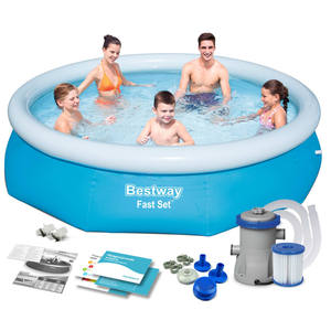 Piscina Inflable para Niños de 305X76CM, Material de Acero Inoxidable y PVC, Tipo Expandible - Product Image 4