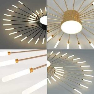 Đèn chùm LED mạ vàng có thể điều chỉnh độ sáng, bán chạy, lắp nổi trần nhà, thích hợp cho phòng khách, phòng ngủ, phòng ăn - Product Image 3