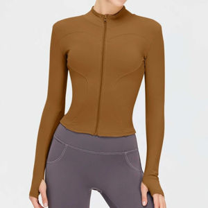 Chaqueta Deportiva de Manga Larga para Mujer, Talla Grande, de Alta Calidad, con Logotipo Personalizado, Ropa Deportiva Transpirable, Ecológica y de Secado Rápido - Product Image 5