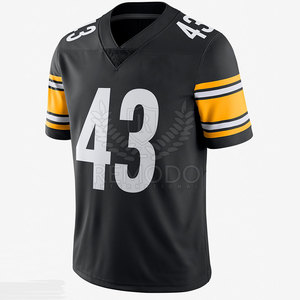 OEM Service Custom Design American Football Jersey-Short Sleeve Breathable Summer 100% Polyester with Custom Logo - Product Image 1