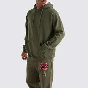 Conjunto Deportivo Informal Personalizado para Hombre, 2 Piezas, Elástico en 4 Direcciones, Transpirable, Sudadera con Capucha de Felpa de Algodón y Pantalones Deportivos para Gimnasio - Product Image 3