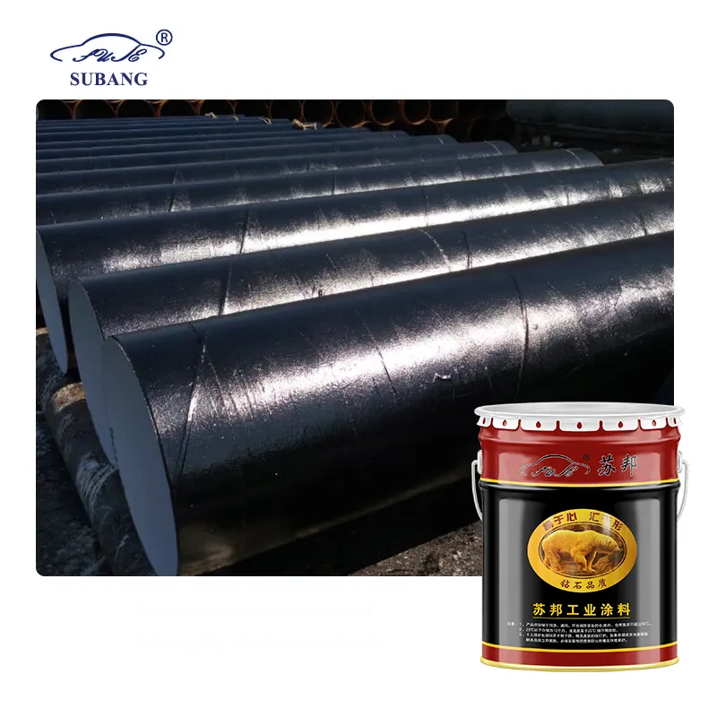 Heavy Anti-corrosion Steel Pipe Black Color Thick Epoxy Asphalt Paint Epoxy Bitumen Primer