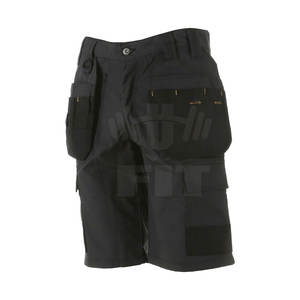 Customized Logo Workwear <b>Shorts</b> Breathable <b>Lightweight</b> 100% Polyester High Street Style Solid Pattern Online Sale - Product Image 4