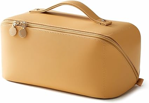 Neceser de cuero de primera calidad organizador de maquillaje de alta calidad, neceser portátil, elegante neceser de viaje para belleza - Product Image 3