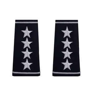 Top Selling Custom Logo Embroidered Epaulettes Shoulder Board Sequin Decorated Plain Uniform Accessory - Product Image 5