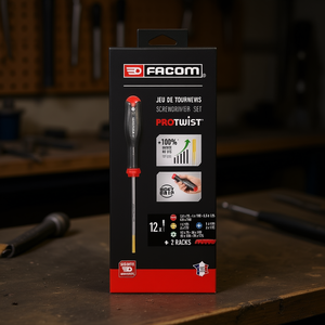 Jeu de tournevis Protwist Facom 12 pièces avec 2 supports - Product Image 3