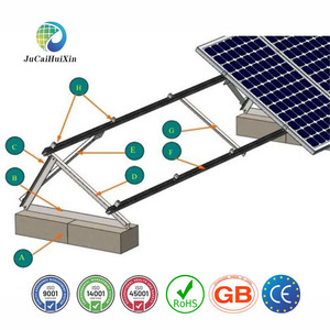 Ballasted mặt đất gắn kết năng lượng mặt trời kệ cho hệ thống năng lượng mặt trời kẽm nhôm magiê tráng thép mặt đất gắn khung năng lượng mặt trời - Product Image 5
