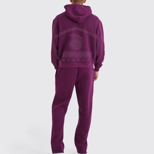 Conjunto Deportivo Personalizado de Alta Calidad, Sudadera con Capucha y Pantalones de Felpa Francesa de Algodón, Conjunto Deportivo Informal para Hombre, Sudadera con Capucha Lisa de RSW - Product Image 3