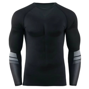 Camiseta de Compresión para Hombre de Secado Rápido con Sublimación Personalizada, Logotipo Personalizado, para Entrenamiento de MMA, Grappling, Jiu Jitsu, BJJ - Product Image 2