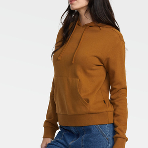 2025 logotipo personalizado venta al por mayor algodón liso invierno sudaderas con capucha mejor venta producto mujeres moda liso ropa de calle sudaderas con capucha - Product Image 2
